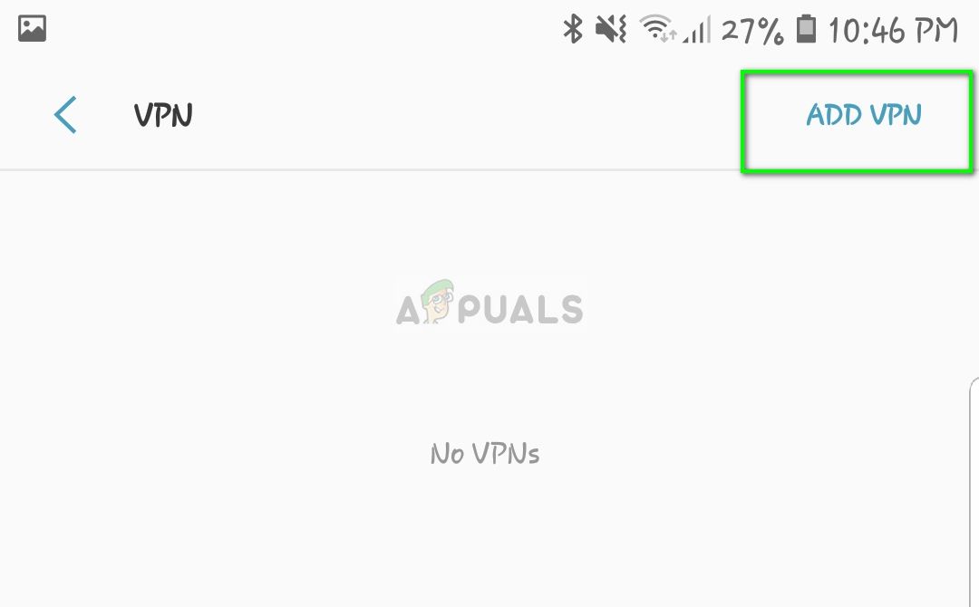 Добавление нового VPN - Настройки подключения на Android