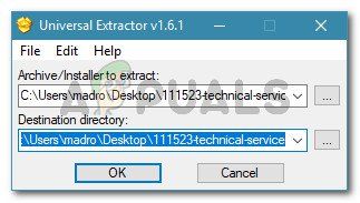Извлечение файлов с помощью Universal Extractor