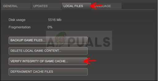 Проверка целостности файлов игры - Steam