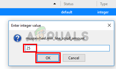 Измените значение mousewheel.min_line_scroll_amount на 25