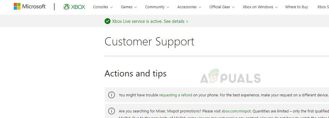 Поддержка Xbox Online