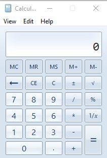 Windows Old Calculator в качестве стороннего приложения