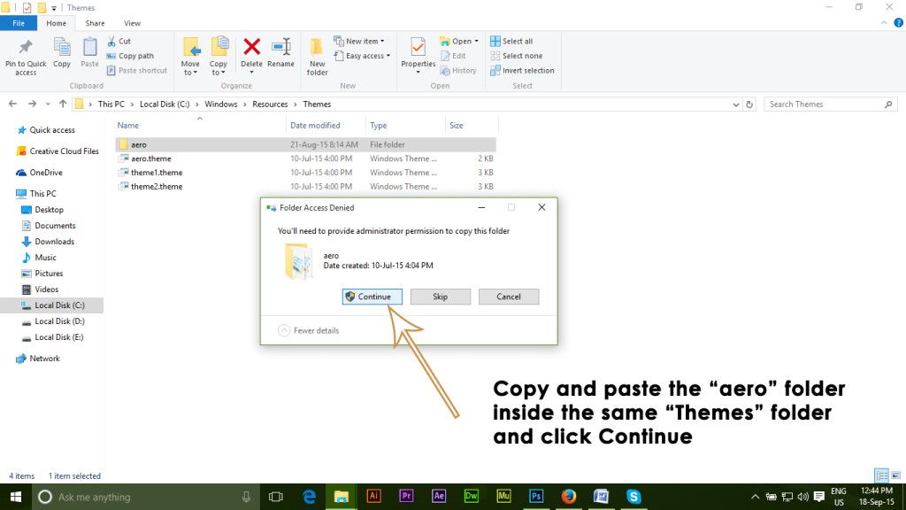 Цвет строки заголовка в Windows 10 - 1