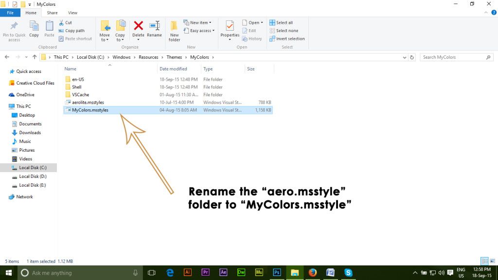 Цвет строки заголовка в Windows 10 - 3