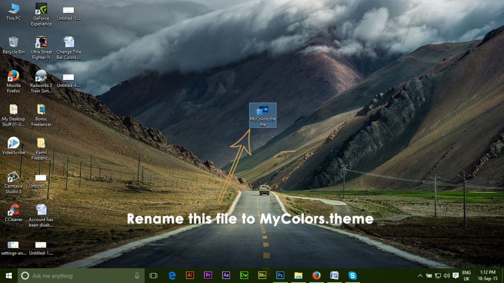 Цвет строки заголовка в Windows 10 - 5