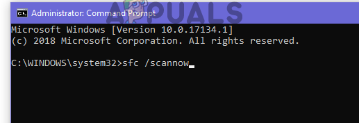 Введите sfc / scannow в CMD и нажмите Enter, чтобы начать сканирование