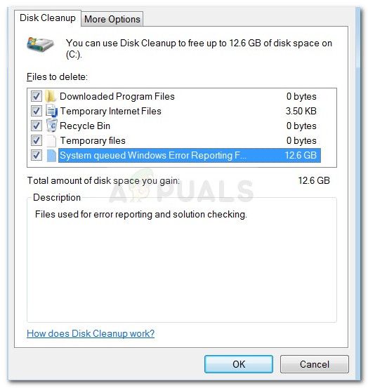 Невозможно удалить"System queued Windows Error Reporting Files"