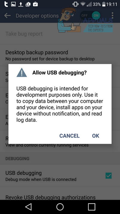 Олли-USB-Debugging