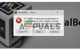 Исправлено: аппаратное ускорение VT-X / AMD-V недоступно в вашей системе —