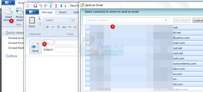 Как отправить несколько писем в Windows Live Mail 2012 —