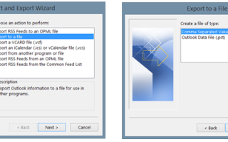 Как экспортировать контакты Outlook в любое место
