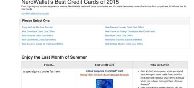 Найти лучшие сделки с кредитными картами онлайн с этими 10 удивительными сайтами
