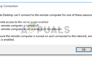 Исправлено: Remote Desktop не может подключиться к удаленному компьютеру по одной из этих причин —
