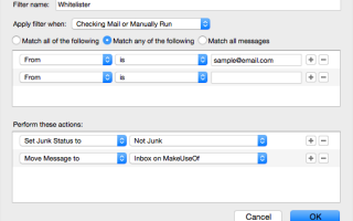 Как внести белый список адресов электронной почты в почтовый ящик