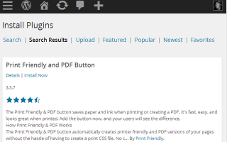 Сделайте ваш сайт более удобным для чтения, печати и PDF с PrintFriendly