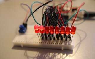 Сделайте светодиодный сканер Knight Rider с Arduino