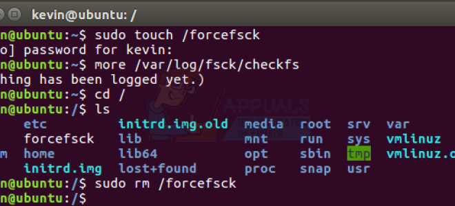 Как заставить fsck при загрузке —