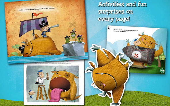4 великолепных интерактивных Android-книги для детей Детские книги Monster2