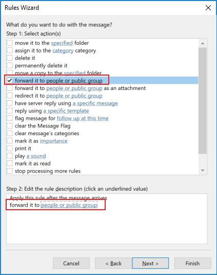 Как автоматически пересылать электронные письма в Outlook и Gmail Outlook Правило 3
