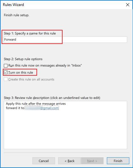 Как автоматически пересылать электронные письма в Outlook и Gmail Outlook Правило 6