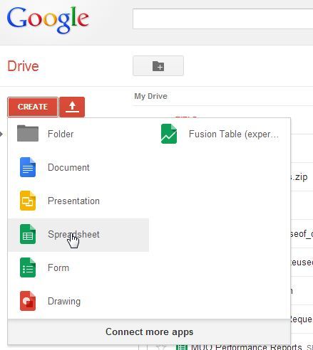 импортировать данные в Google Docs