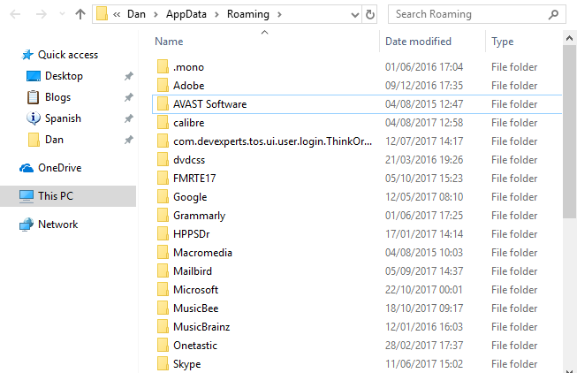 Папка данных Windows AppData Папка данных Windows AppData