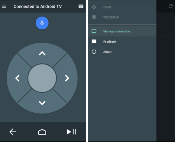 Пульт дистанционного управления Android TV App