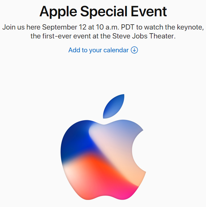 Apple перенесла крупные iPhone 8 и X Leak Days перед запуском Специальная страница Apple, посвященная событиям