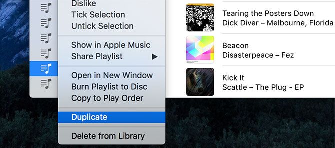 Дублирующий плейлист Apple Music в iTunes