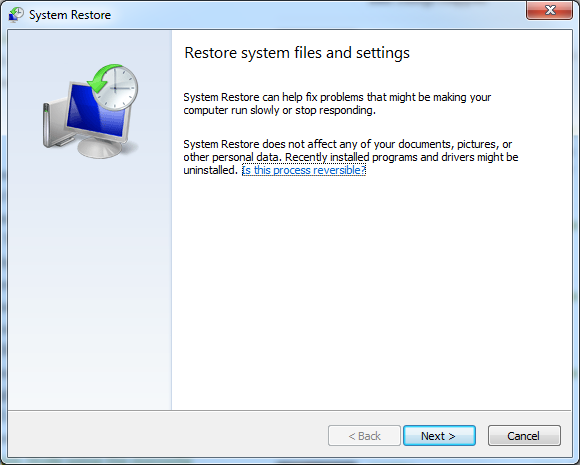 systemrestore2 восстановление системы windows