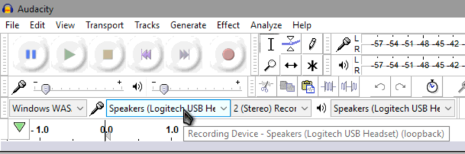 Windows Audacity Запись системы аудио