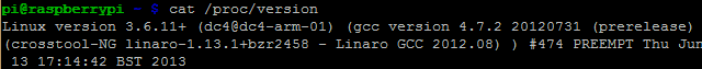Проверьте текущие версии Linux