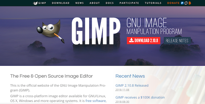 GIMP 2.10 редактор фотографий