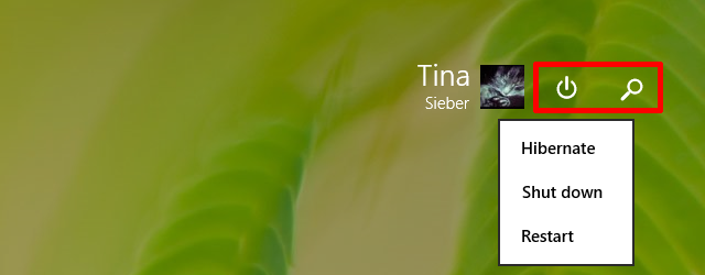 Windows 8.1 Обновление 1 Кнопка питания