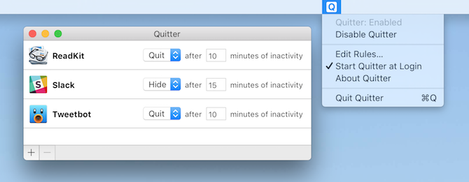 Mac Free Quitter производительности