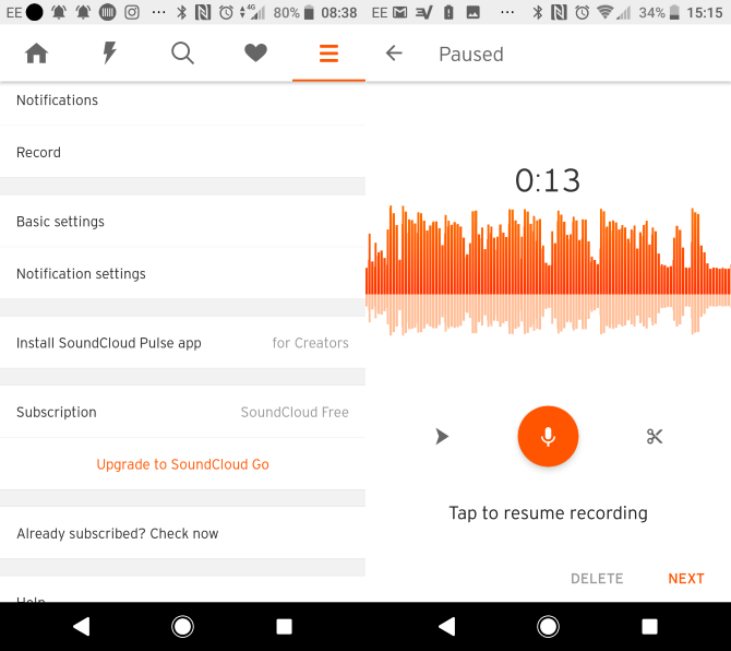 SoundCloud Android Подкастинг приложение