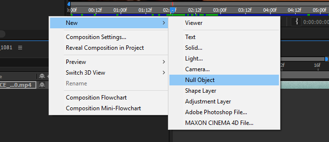 Как перемещать текст в нулевом объекте Adobe After Effects