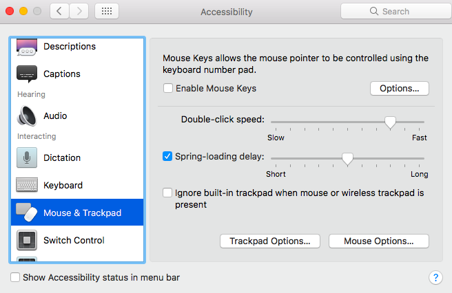 клавиатура macbook не работает - клавиши мыши
