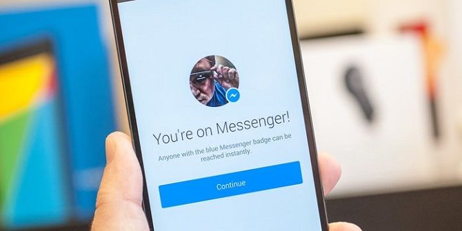 Facebook Messenger на мобильном телефоне