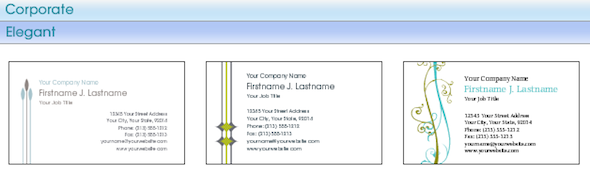 пользовательские визитки