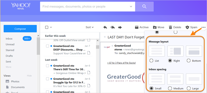 gmail vs Yahoo различия новой почты