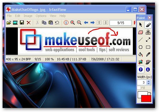 Краска в IrFanView