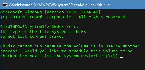 Chkdsk-Run