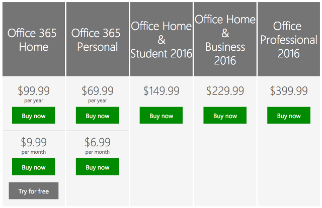 офис-2016-цены