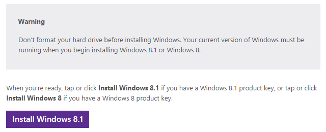 Установочные файлы Windows 8.1