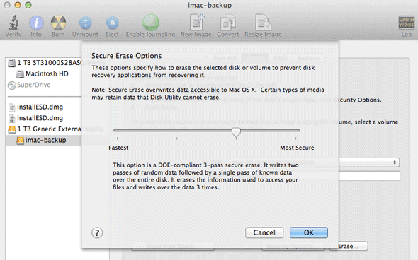 безопасное стирание-OSX как почистить память телефона