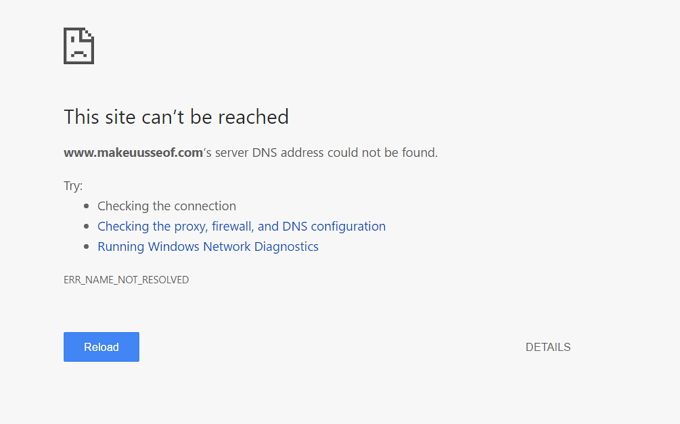 Ошибка DNS-сервера