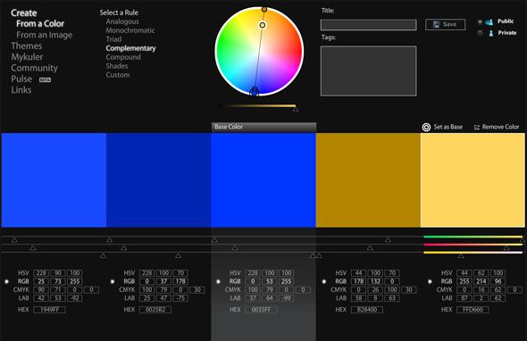 найти цветовую схему