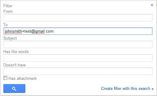 советы по псевдониму Gmail
