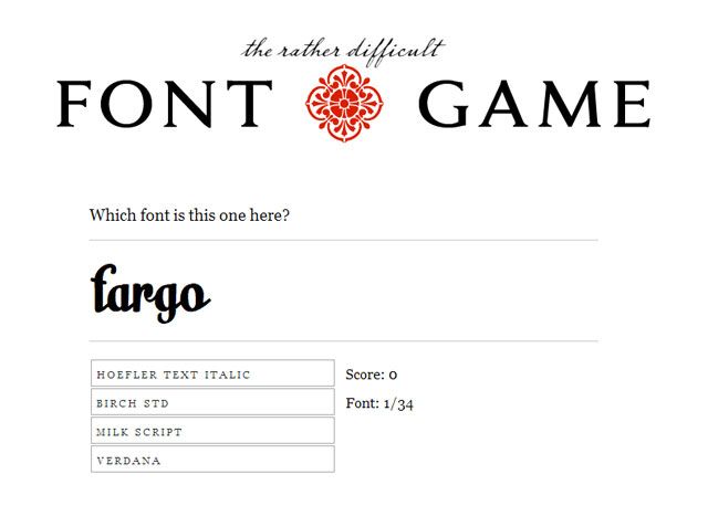 Игра шрифтов